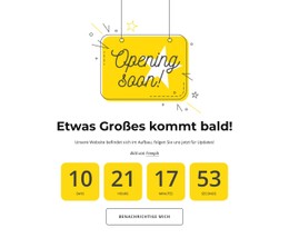 Demnächst Seite Mit Countdown Premium-Vorlage