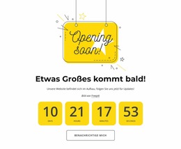 Demnächst Seite Mit Countdown - Kostenlos Herunterladbare Joomla-Vorlage