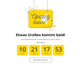 Demnächst Seite Mit Countdown - Premium-Website-Vorlage Für Unternehmen