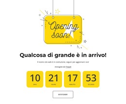 Prossimamente Pagina Con Conto Alla Rovescia - Modello Bootstrap