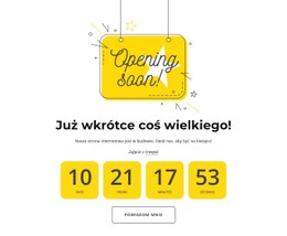 Szablon Premium Już Wkrótce Strona Z Odliczaniem