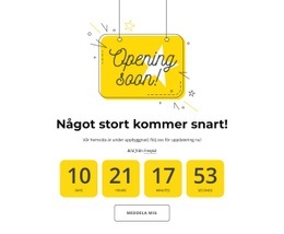 Kommer Snart Sida Med Nedräkning - Bootstrap-Mall