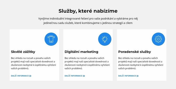 Individuální integrované řešení Šablona CSS