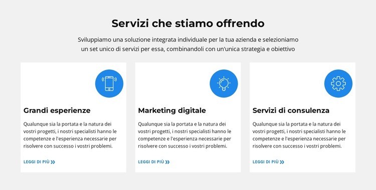 Soluzione integrata individuale Progettazione di siti web