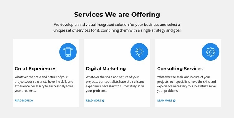 Individual integrated solution Web Page Design