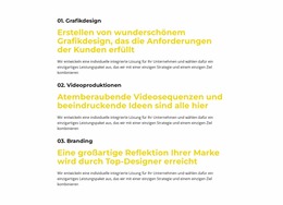 Marketingberatungsdienste – Mehrzweck-Produkte