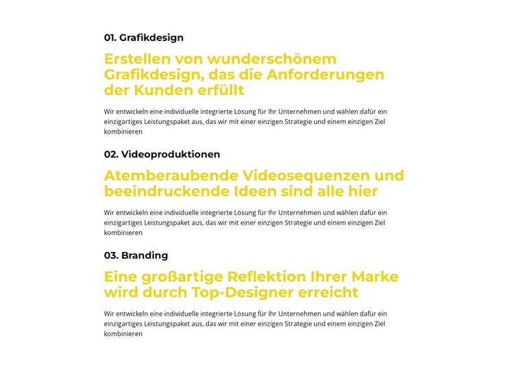 Marketingberatungsdienste Website-Modell