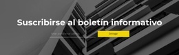 Creador De Sitios Web Para Suscribirse Al Boletín Informativo