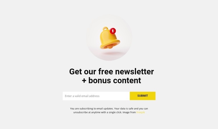Content bonus Homepage Design