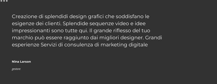 Slider con le opinioni degli utenti Modelli di Website Builder