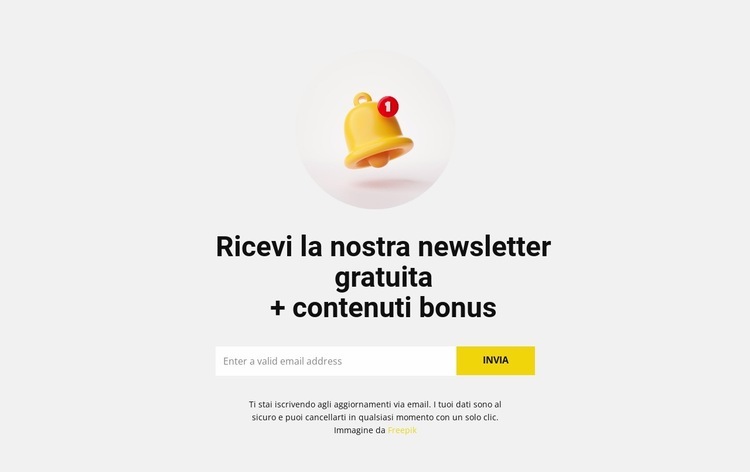 Bonus contenuto Mockup del sito web