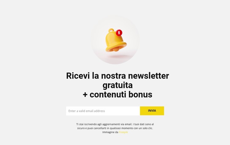 Bonus contenuto Modello CSS