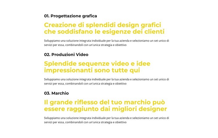 Servizi di consulenza di marketing Modello