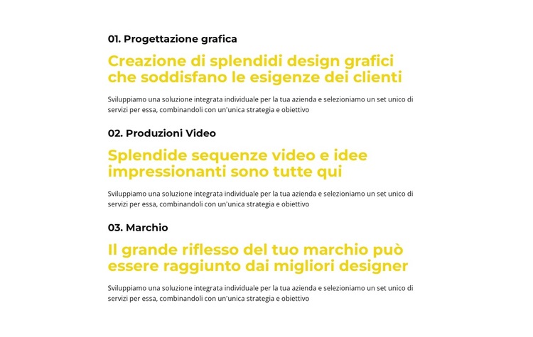 Servizi di consulenza di marketing Modello di sito Web