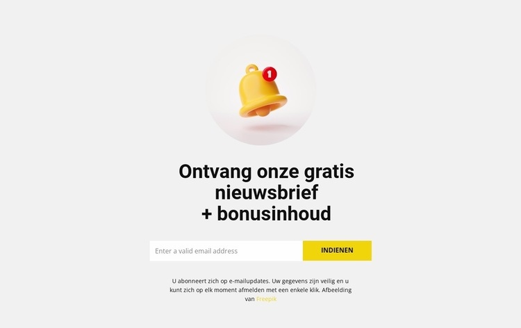 Inhoudsbonus Bestemmingspagina