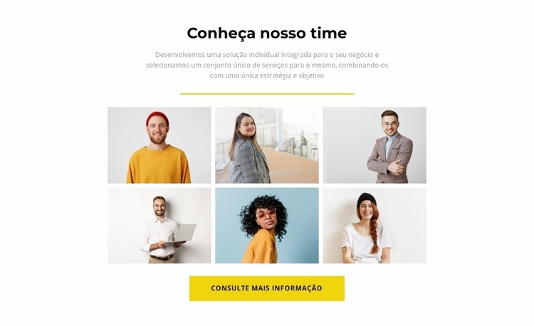 equipe feliz Design do site