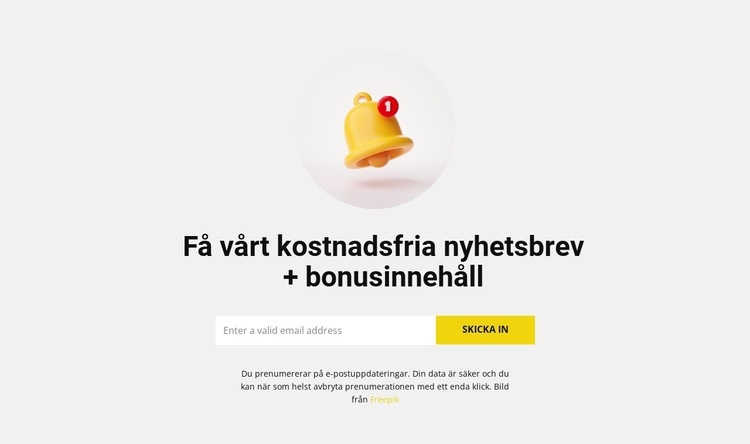 Innehållsbonus CSS -mall