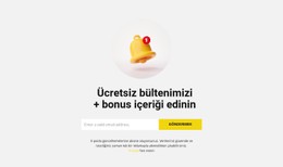 Içerik Bonusu HTML CSS Web Sitesi Şablonu