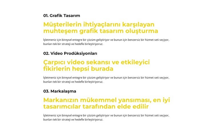 Pazarlama Danışmanlığı Hizmetleri Web Sitesi Mockup'ı