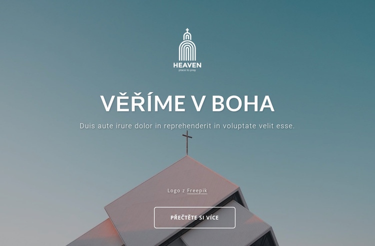 Věříme v Boha Téma WordPress