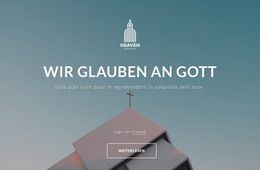 Design-Layout-Funktionalität Für Wir Glauben An Gott