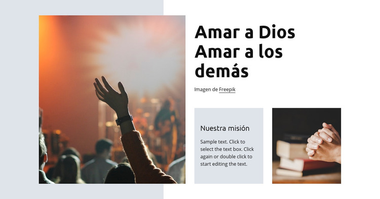 Dios amoroso Plantilla HTML