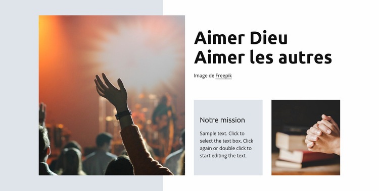 Dieu aimant Modèle HTML5