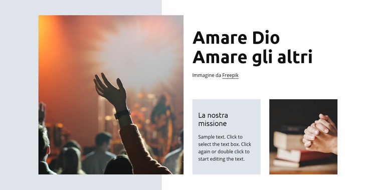 Dio amorevole Modelli di Website Builder