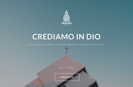 Bootstrap HTML Per Crediamo In Dio