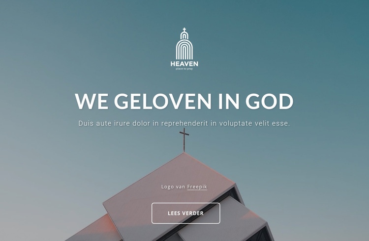 We geloven in God Html Website Builder