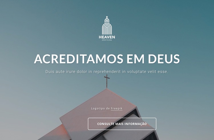 Nós acreditamos em deus Modelos de construtor de sites