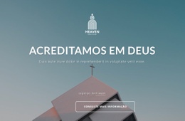 Nós Acreditamos Em Deus - Design De Site Gratuito