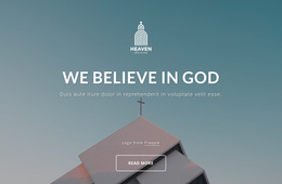 We Belive In God - Create Amazing Template