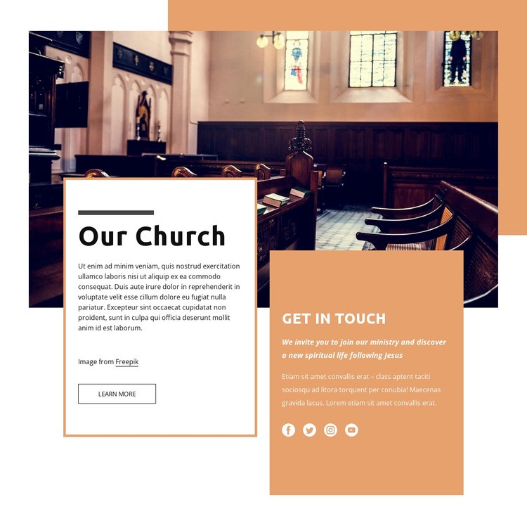 Náš kostel Html Website Builder