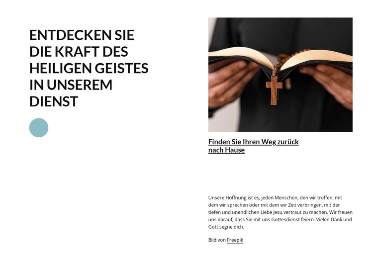 Willkommen in der Kirche CSS-Vorlage