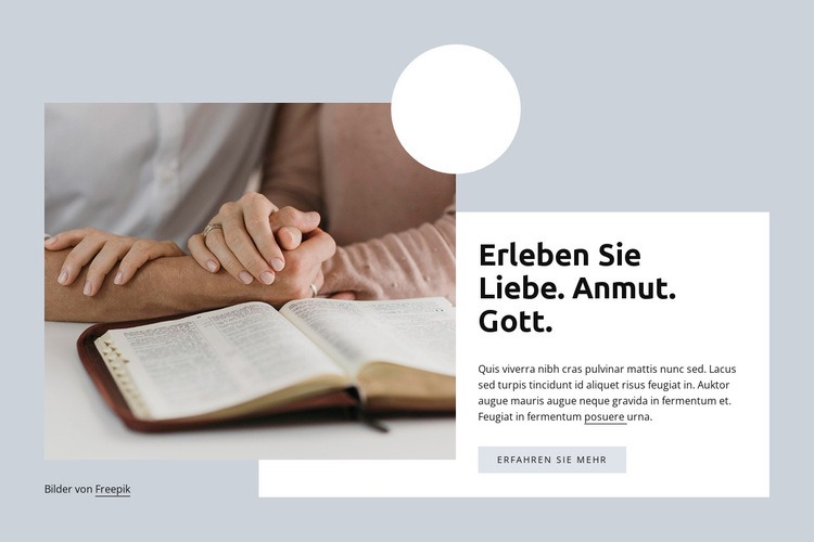 Kirche in deiner Nähe Eine Seitenvorlage