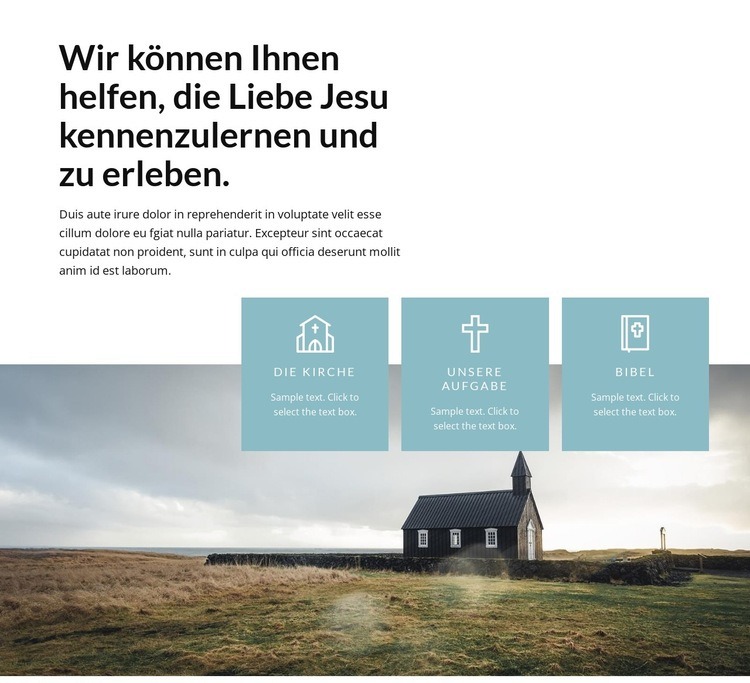 Liebe zu Jesus Website design