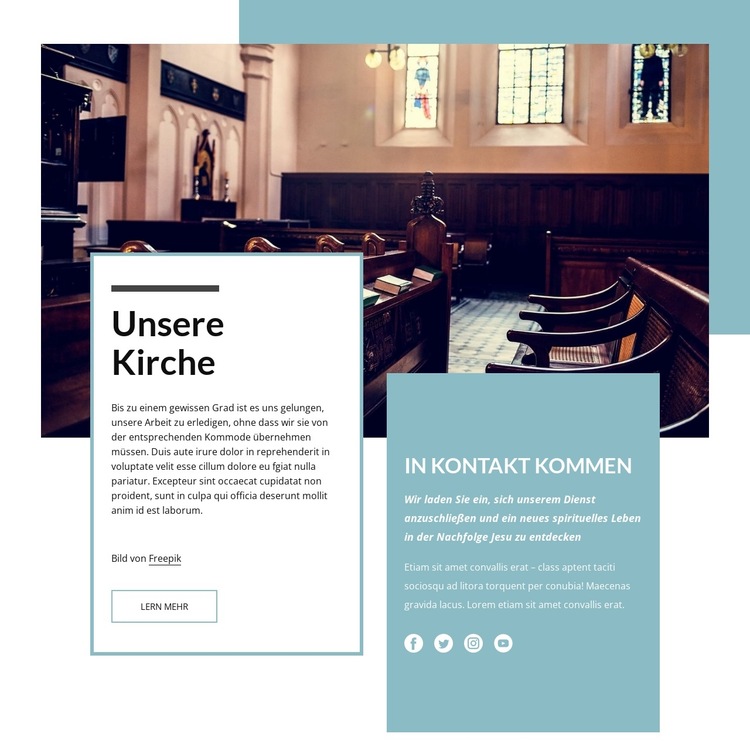 Unsere Kirche Website-Vorlage