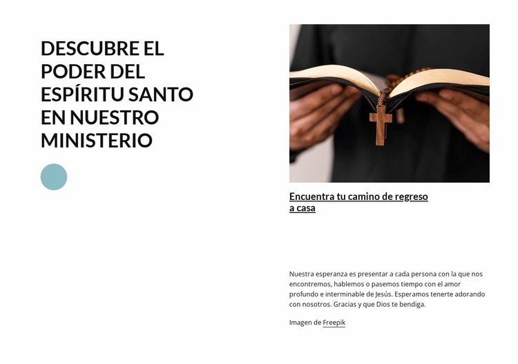 Bienvenido a la iglesia Creador de sitios web HTML