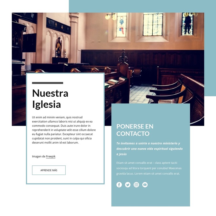 Nuestra iglesia Plantilla CSS