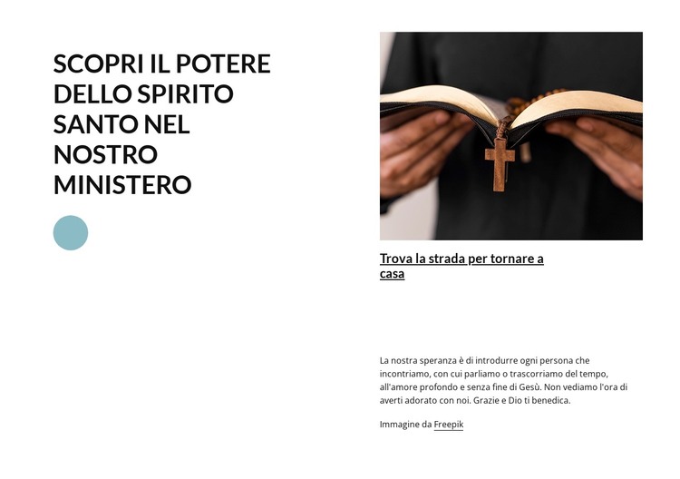 Benvenuto in chiesa Modello HTML