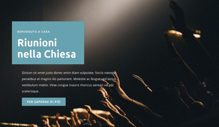 Riunioni in chiesa Tema WordPress