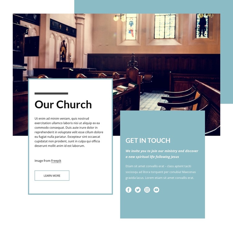 Our church Joomla Page Builder