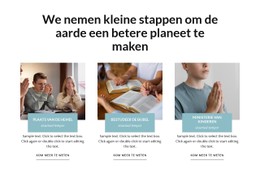 Pagina-HTML Voor Maak De Aarde Een Betere Planeet