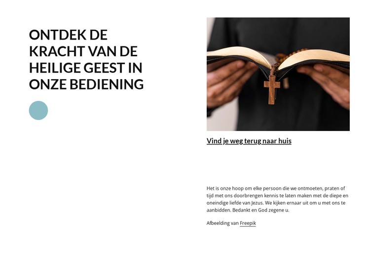 Welkom in de kerk CSS-sjabloon