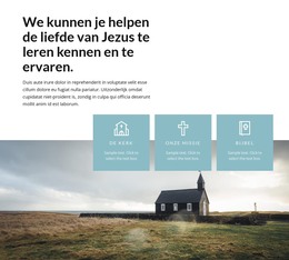 HTML-Paginaontwerp Voor Liefde Van Jezus