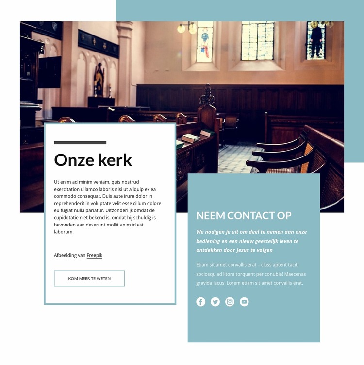 Onze kerk Joomla-sjabloon