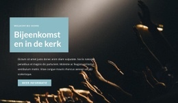 Responsieve Websjabloon Voor Bijeenkomsten In De Kerk