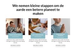 Multifunctioneel Sjabloon Van Één Pagina Voor Maak De Aarde Een Betere Planeet