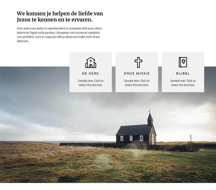 Liefde van Jezus Website Builder-sjablonen